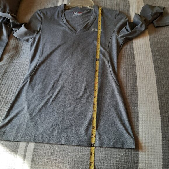 FILA SPORT® Basic Workout Long Sleeve Tee -  Gray Heather, Size S, NWOT! - Picture 14 of 16
